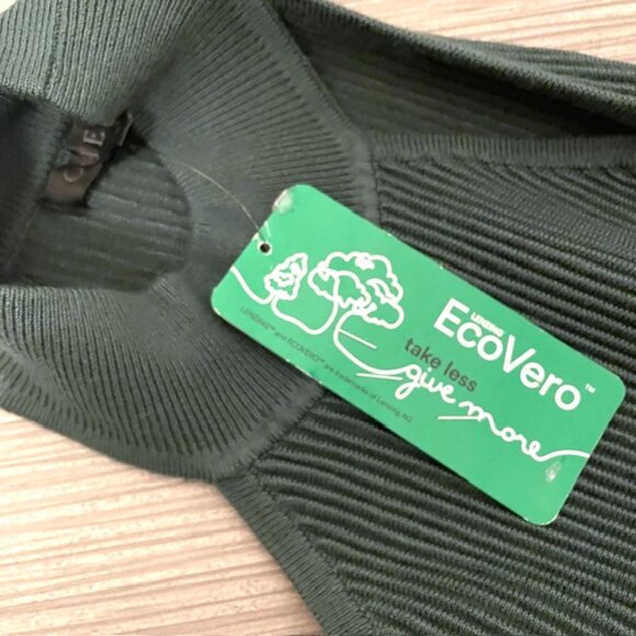 NWT GUESS Ribbed Shayna Ottoman Halter Mock Neck Sleeveless Tank Sweater Small - Picture 11 of 15